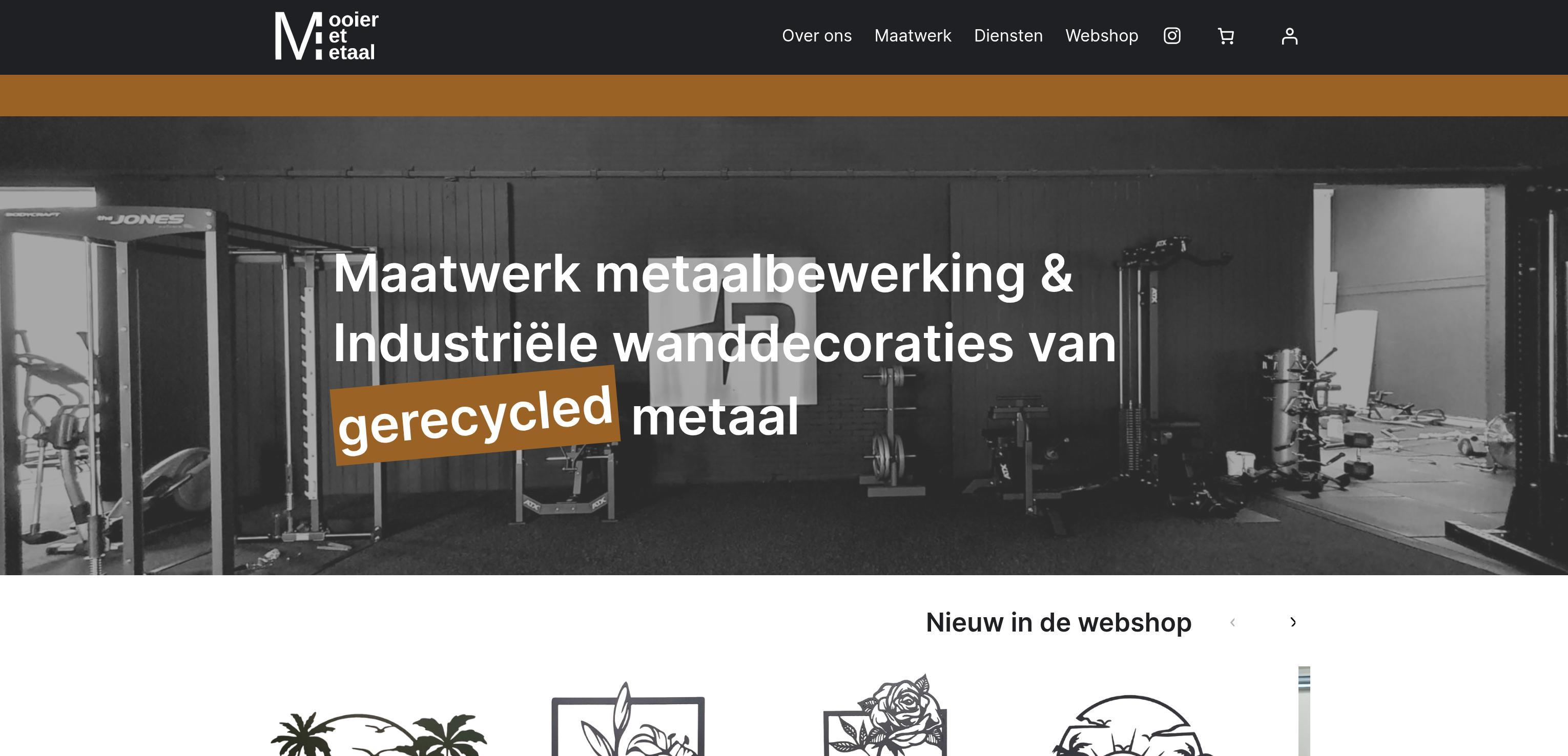 Screenshot van case voor Mooier met Metaal